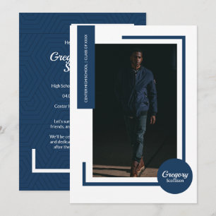 Photo de la Marine Photo moderne Invitation de gra