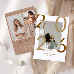 Photo de la promotion moderne de 2026 Invitation m