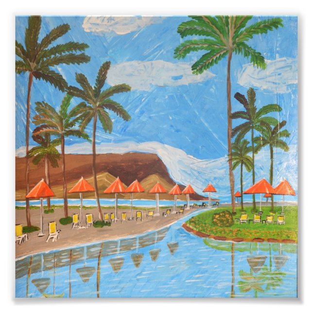 Photo de la scène tropicale (Devant)