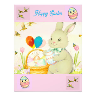 Photo de lapin de Pâques heureux