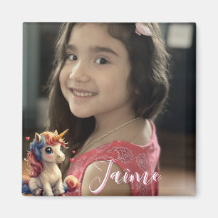 Photo de licorne pour la Saint-Valentin Aimant