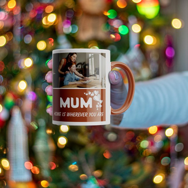 Photo de maman Collage personnalisé Café Mug (Créateur téléchargé)