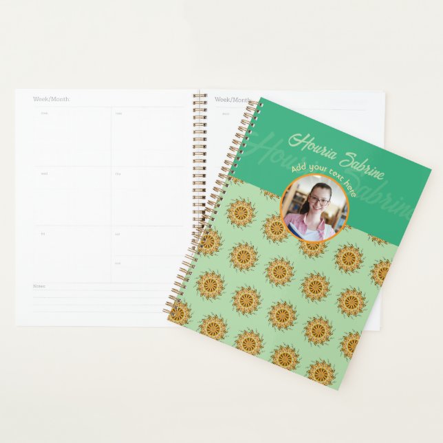 Photo de Mandala Floral Orange Blush 3D Moderne en (Devant avec enveloppe)