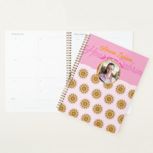 Photo de Mandala Floral Orange Blush 3D Moderne en
