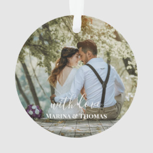 Photo de mariage personnalisé avec calligraphie mo