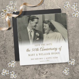 Photo de mariage pour les 50 ans d'or de noces Sav