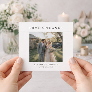 Photo de mariage rustique moderne Amour et Merci