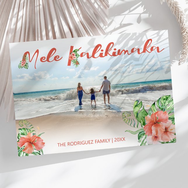 Photo de Mele Kalikimaka | Carte de Noël (Créateur téléchargé)