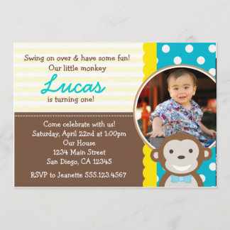 Photo de Mod Monkey 1er anniversaire Invitation
