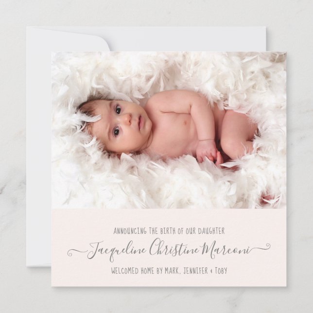 Photo de naissance de la jeune fille arc-en-ciel r (Dos)