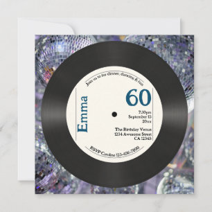 Photo de naissance rétro de 60 ans sur faux disque
