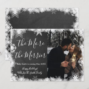 Photo de neige Cartes de Faire-part de grossesse d