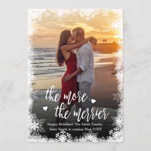 Photo de neige Cartes de Faire-part de grossesse d