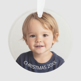 Photo de Noël annuel texte blanc