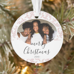 Photo de Noël avec écriture joyeux Noël rococo ros
