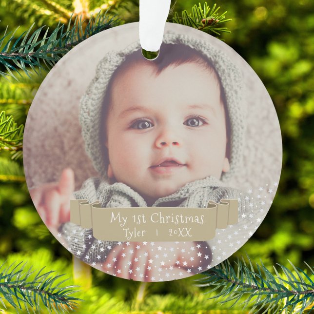 Photo de Noël du bébé personnalisé (Créateur téléchargé)