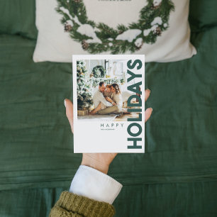 Photo de Noël   Green Happy Holiday