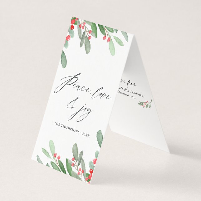 Photo de Noël Holly Jolly aquarelle (Front)