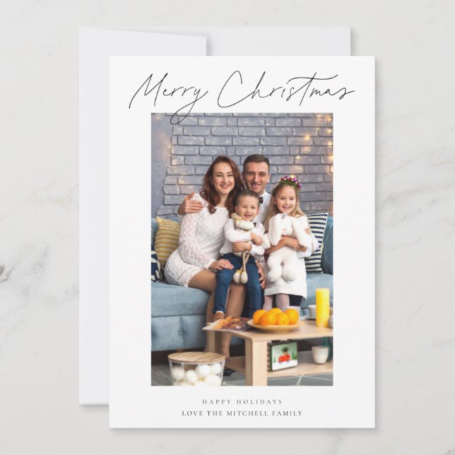 Photo de Noël Joyeux moderne et élégant (Devant)