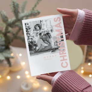 Photo de Noël   Joyeux Noël rose