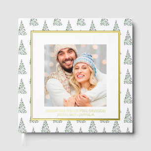 Photo de Noël Livre d'or Arbre d'aquarelle