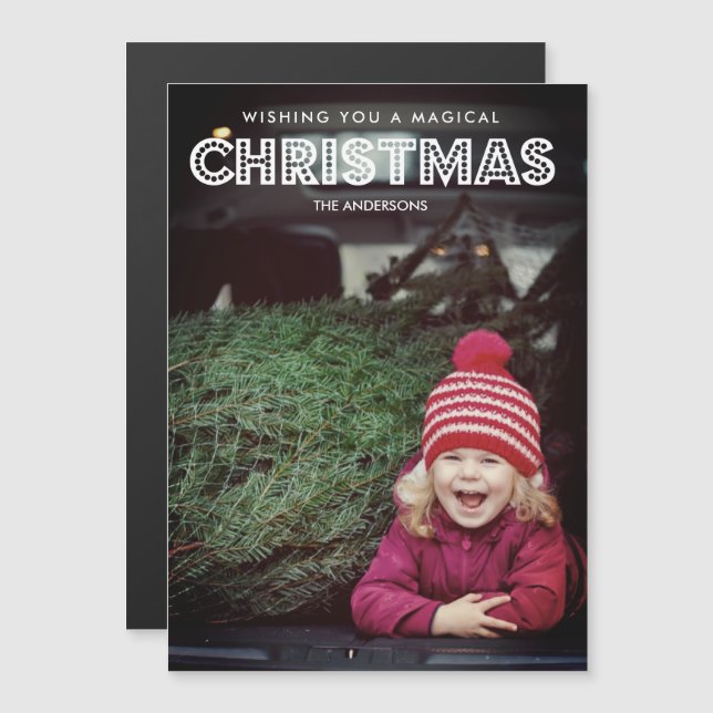 Photo de Noël magique (Devant / Derrière)