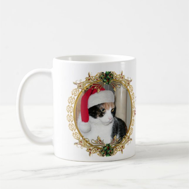 Photo de Noël Mug pour le propriétaire de l'animal (Gauche)