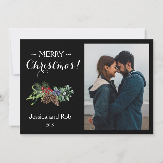 Photo de Noël noire frappante (Devant)