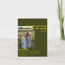 Photo de Noël religieuse Carte de vacances pliée