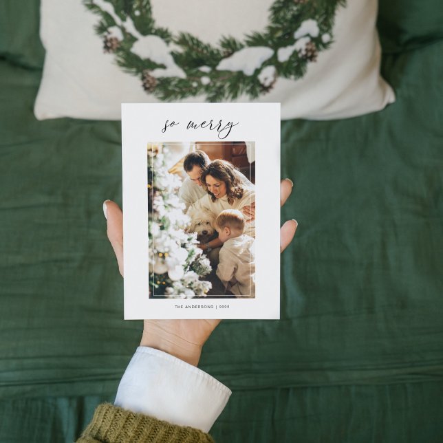 Photo de Noël simple et moderne | So Joyeux Noël (Créateur téléchargé)