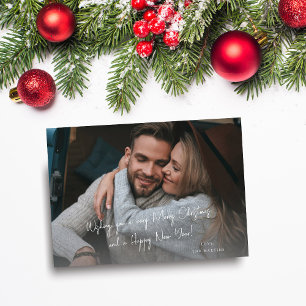 Photo de note de Noël ou de vacances écrite à la m
