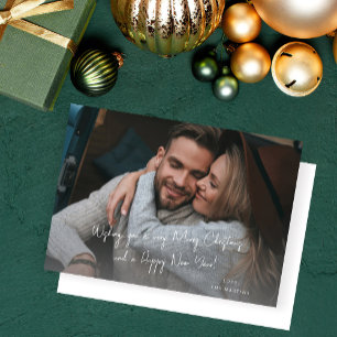 Photo de note de Noël ou de vacances écrite à la m