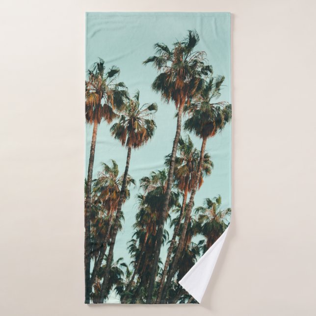 Photo de palmiers verts (Serviette de bain)