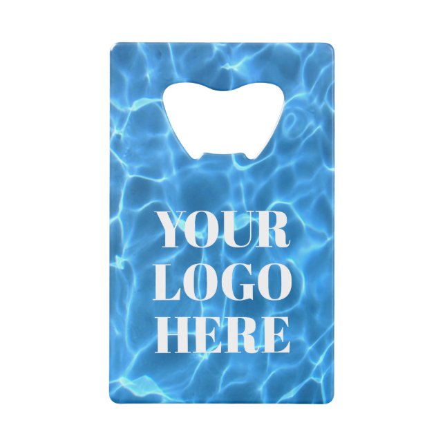 Photo de piscine Aqua Blue pour votre logo (Devant)