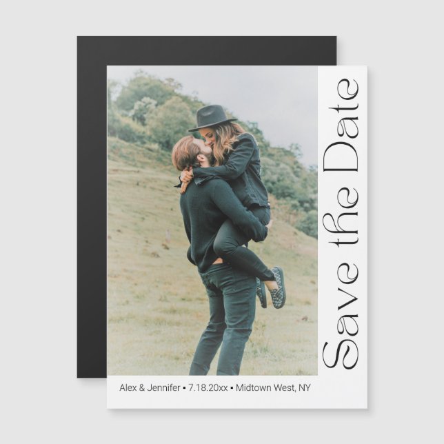 photo de script moderne tendance enregistrer l'aim (Devant / Derrière)