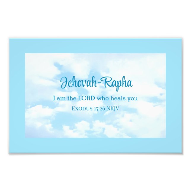 Photo de Sky Je suis le Seigneur qui guérit la Bib (Devant)