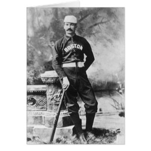 Photo de sport vintage, joueur de baseball de Bost