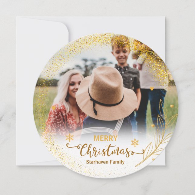 Photo de superposition Joyeux Noël Carte de vacanc (Devant)