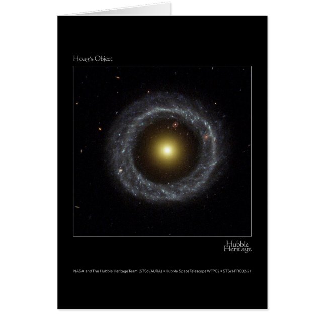 Photo de télescope de Hubble de l'objet de Hoag (Devant)