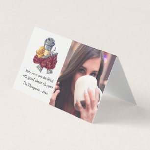 Photo de voeux de Noël de l'amoureux du café