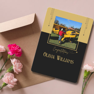 Photo de vol en solo, Carte d'aviation personnalis