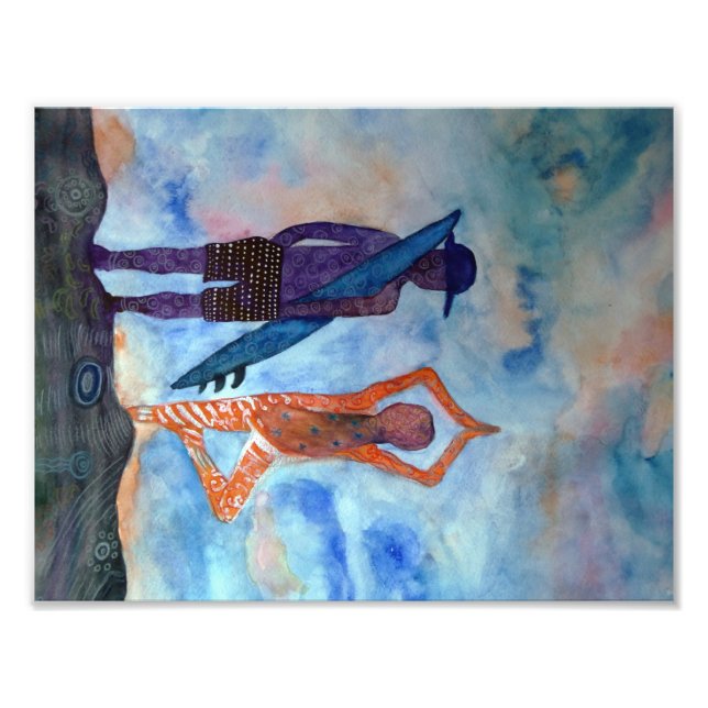 Photo de yoga orange surf violet (Devant)