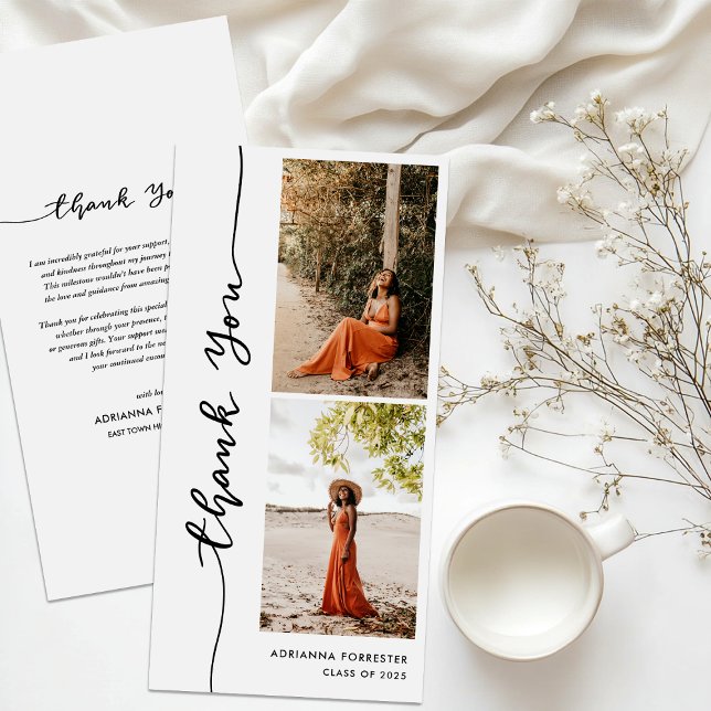 Photo décontractée | Élégant script de Merci (Créateur téléchargé)