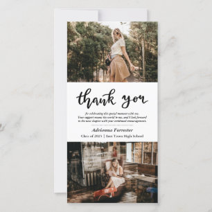 Photo décontractée Script de Merci moderne