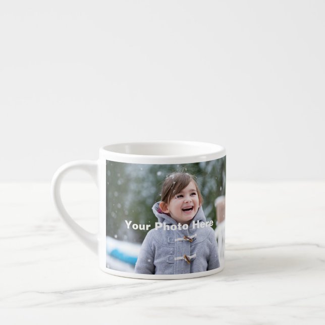 Photo d'enfant personnalisée Espresso Mug (Gauche)