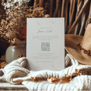Photo/Détails Carte RSVP de mariage d'ivoire d'aut