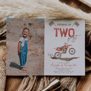 Photo DEUX Vélo Fast Dirt Invitation Anniversaire