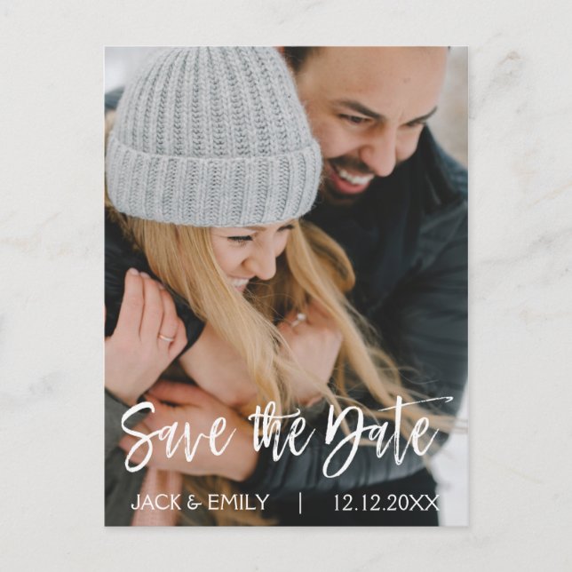 Photo d'hiver Enregistrer la carte Date (Devant)