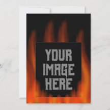 Photo d'incendie épique personnalisée