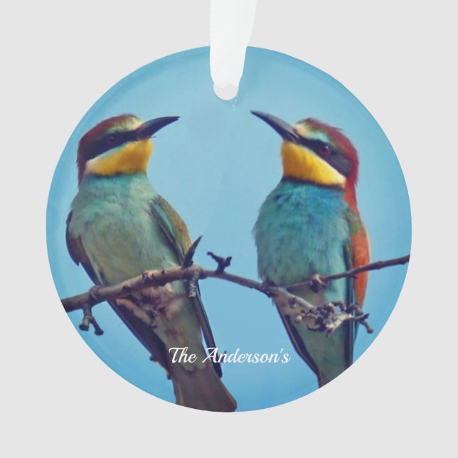 Photo d'oiseaux colorés personnalisée (devant)